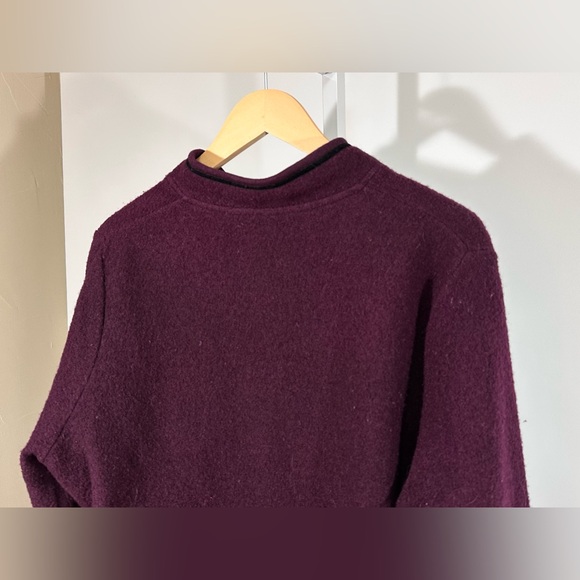 ICELANDIC DESIGN Embroidered Wool Jacket – Burgundy – Women’s L - Picture 7 of 7